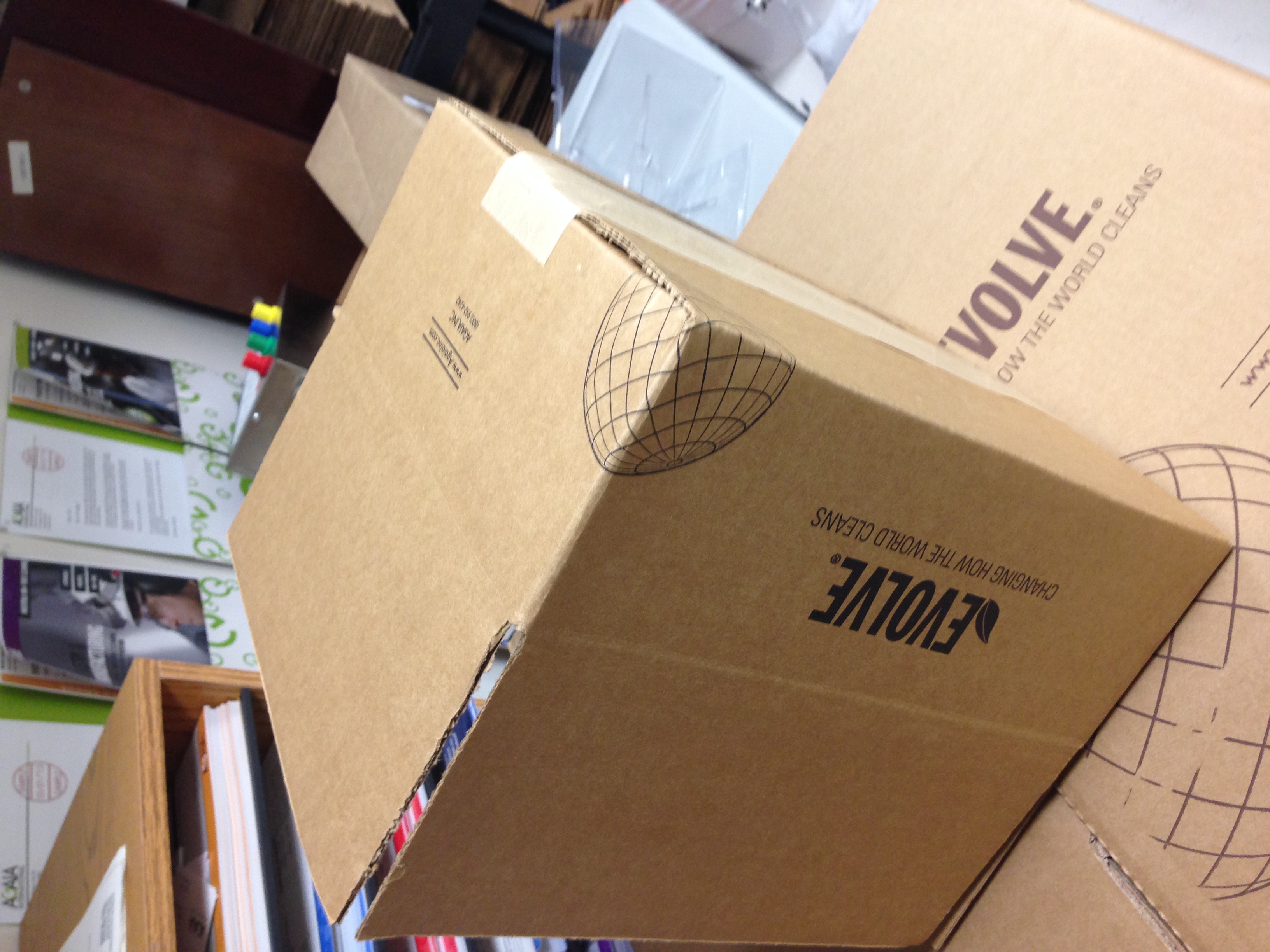 Evolve carton stacked